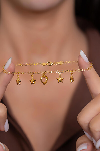 Bayar Gold 3,45 Gram 22 K Altın Sallantılı Yıldız Bilezik