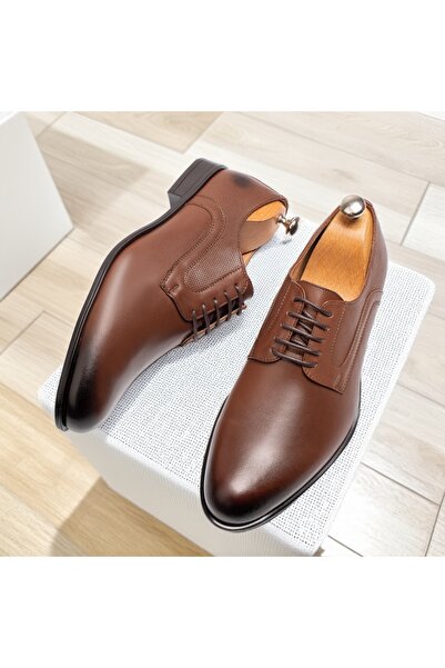 Modlet.ro Pantofi eleganți din piele maro pentru bărbați MOD10562