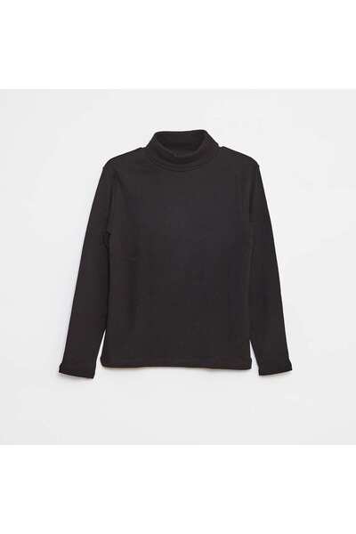 KIABI سترة داخلية برقبة عالية باللون الأسود