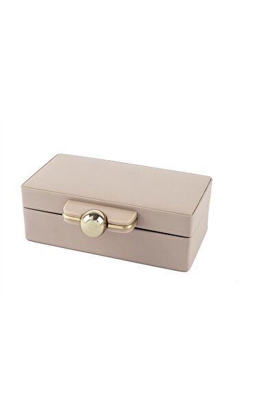 Mikasa Moor Rex Pink Faux Leather Box with Gold Handles 21X15X7Cm