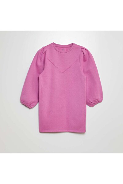 KIABI Plain sweatshirt dress pink