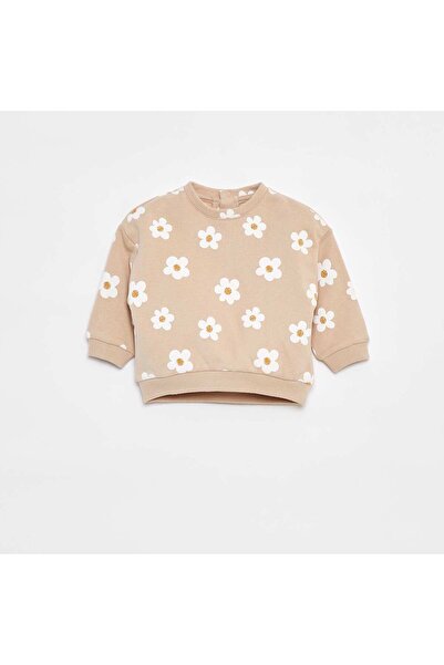 KIABI Stylish printed sweater BEIGE