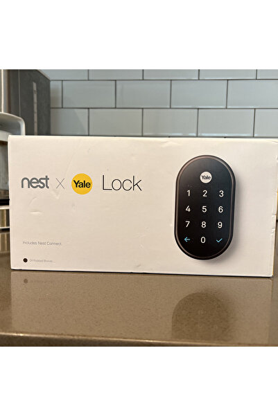 Nest Google x Yale Lock - Tamper-Proof Smart Lock for Keyless Entry - Keypad Deadbolt Lock for Front