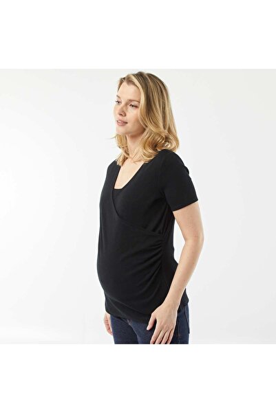 KIABI Crossover nursing T-shirt BLACK