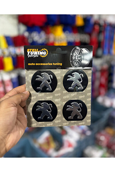 Bigohobi Otomobil Jant Göbeği Arması, Sticker 4'lü Set 60mm