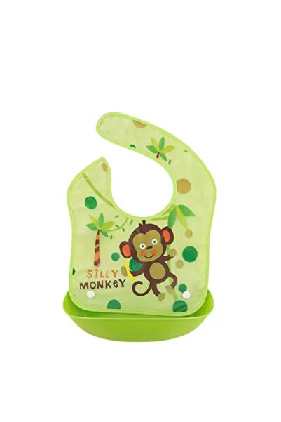 Denn Store Baveta impermeabila cu buzunar colector cu imprimeuri pentru copii 6+ luni