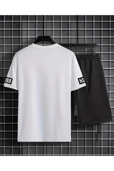 ORVIO Group Simple Design Men's Set - T-Shirt and Shorts Set