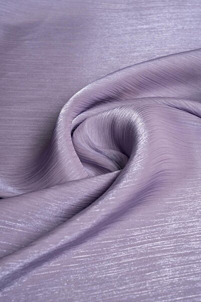 Kumaş Deposu Deren Lila Renk Abiye Tül Dokuma Kumaş
