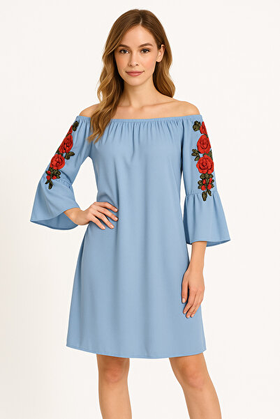 Welike Rochie dama casual cu broderie Anna