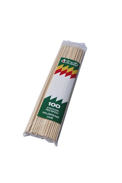 Dolomit Set 100 Țepușe Frigărui Lemn 40 cm