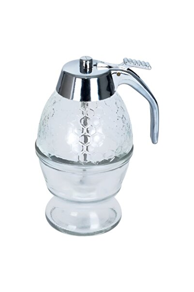 GermaNova Δοχείο μελιού, ακρυλικό, 200 ml, διαφανές/ασημί