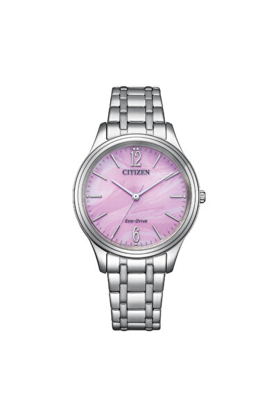 Citizen ساعة نسائية تناظرية بمينا وردي - EM0411-71X