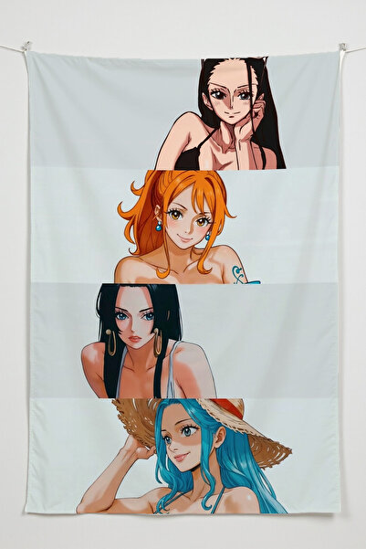 Charmbi One Piece Dikey Duvar Örtüsü – Anime Temalı Kaliteli Kumaş Oda Dekoru...