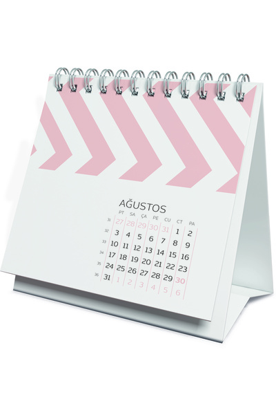 Gıpta 2026 Sıvama Masaüstü Üçgen Takvim 14x14