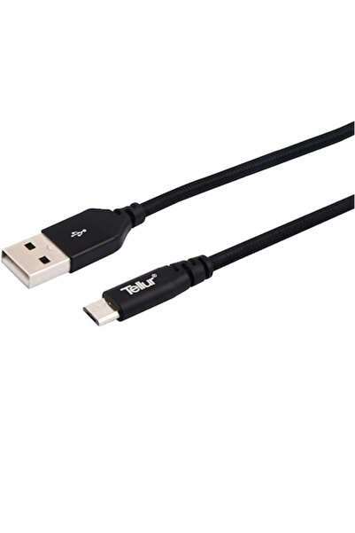 TELLUR Data Cable MicroUSB Kevlar, 1m, 2.1A, Black