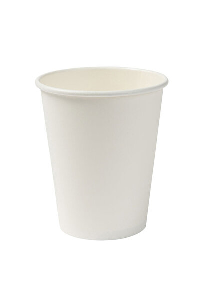 Bioco 50 de pahare compostabile din carton alb, 360cc