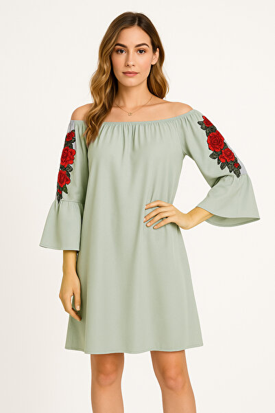 Welike Rochie dama casual cu broderie Anna