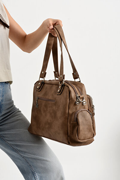 Çanta Trend Lisbon/Soft Leather Multi-Compartment Women's Shoulder Bag