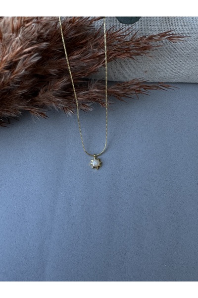 M Miel Minimal Mineli Güneş Kolye