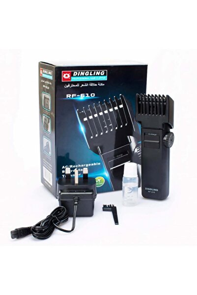 Dingling Electric Hair Clipper RF-610, Black, 15.9 x 3.7 x 3 cm