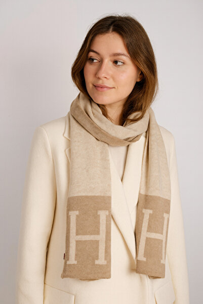 Sebir Moda H Patterned Double-Sided Knitwear Scarf