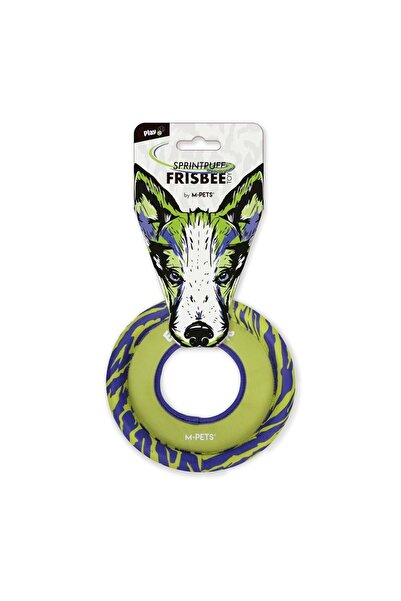 M-PETS لعبة كلب فريزبي سبرينت بوف باللون الأخضر/الأرجواني