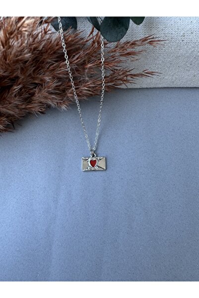 M Miel Letter Envelope Necklace
