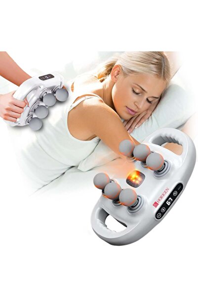 Horigen Aparat Masaj Profesional 6 Capete MuscleWave Six, 9 Programe/Viteze, 19.000 Pulsatii/Min,Gri