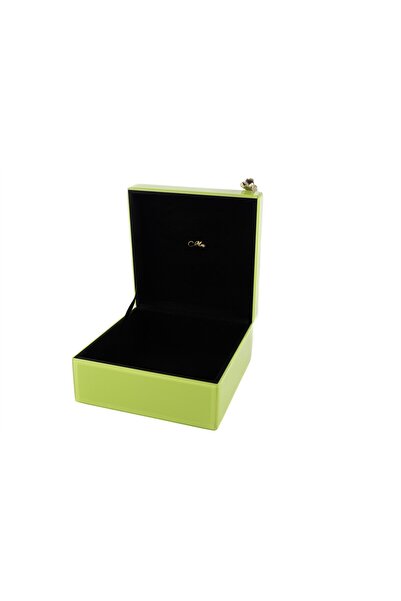 Mikasa Moor Green Gold Giraffe Glass Box 24X22X14Cm