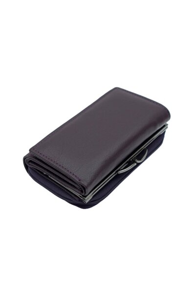 OEM Women's wallet, Purple, made of genuine leather, TITA, 14 x 8 x 4 cm