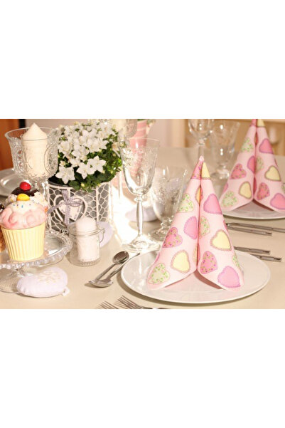 Mank Șervețele de masă festive Linclass - Sweet Love (inimioare) / 40 x 40 cm...