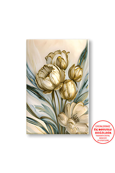 Harikabirev PANZA-PERETE-PIEPTARE DE SALON VOPSEA ULEIOASĂ EFECT FLORI GALBEN...