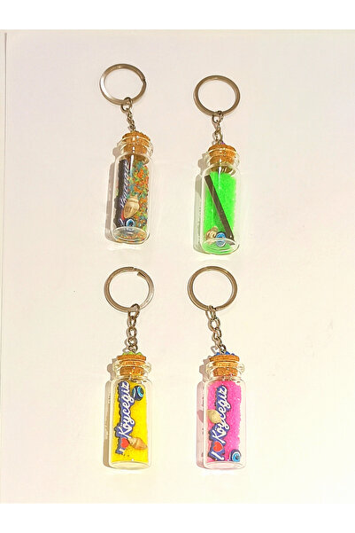 Monalisa Home 4 قطع من سلسلة المفاتيح الثقافية الملونة ذات النمط المختلف