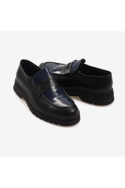 MOCASSINI Genuine Leather Men's Black Casual Shoes 3435