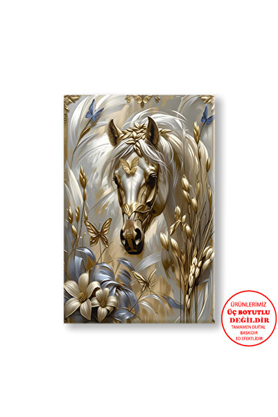 Harikabirev Pictură pe pânză pentru perete pentru sufragerie, cu efect de vopsea în ulei, grâu 04 | TABLO VERTICAL FĂRĂ CADRU