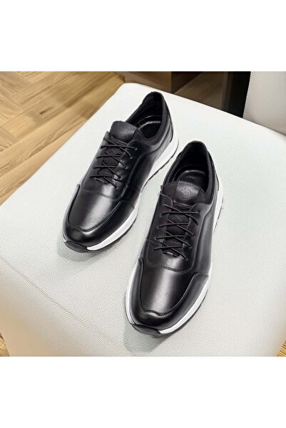 Modlet.ro Pantofi casual din piele neagră pentru bărbați MOD13299