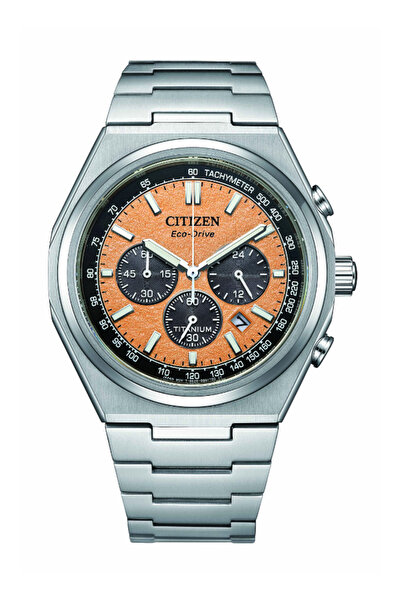 Citizen ساعة رجالية أوتوماتيكية بمينا برتقالية - CA4610-85Z