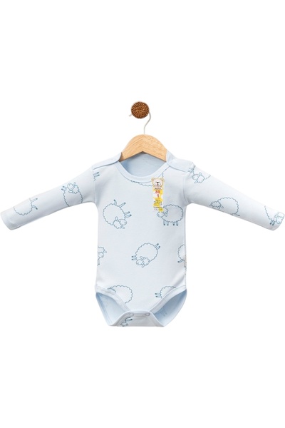 GMG Baby Long Sleeve Snap-On Jumpsuit with Big Sheep Pattern for Girls-Boys 1...