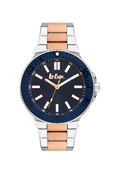 Lee Cooper ساعة رجالية تناظرية بمينا أزرق داكن - LC07945.590