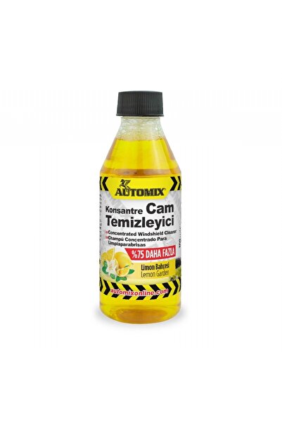 Automix Konsantre Cam Temizleme Suyu 100 ml Limon Bahçesi – Leke Bırakmayan F...