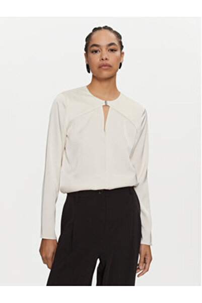 Calvin Klein Γυναικεία Μπλούζα K20K207650 Εκρού