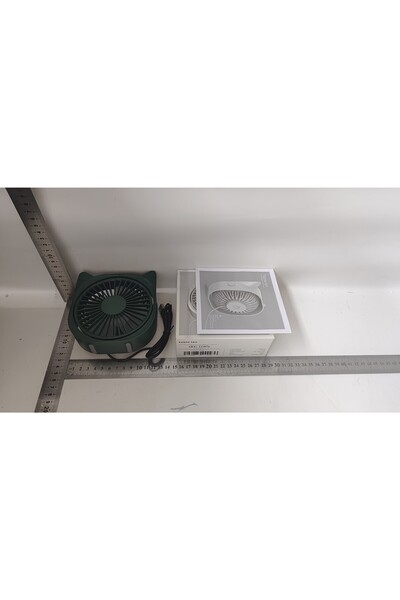 Flippy Mini desk USB fan, Flippy, 360-degree rotation, 3 speeds, 13.5 x 12.8 cm, Green