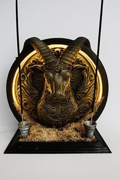 FORTE DESING Oğlak Burcu LED Işıklı Çift Fonksiyonlu Tütsülük–Geri Akış Çubuk...