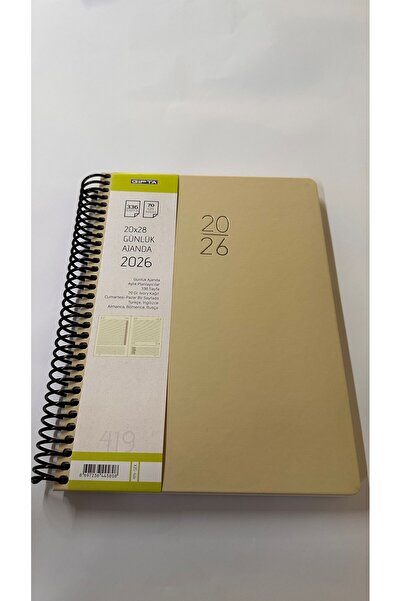 Gıpta дневник дневник 2026 Твърда корица Дневен дневник 20x28 Тюркоаз 419-SEK