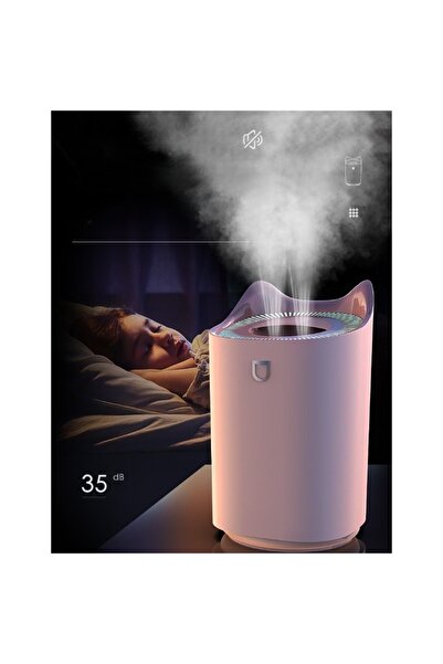 Flippy Dual Nozzle Humidifier, Large Capacity 3L, Pink