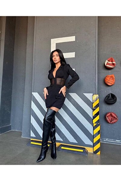 AFİTAP Gömlek yaka elbise