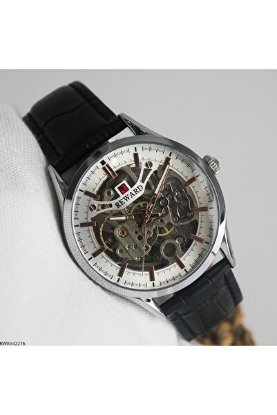 Reward Rwa142276 Leather Band Automatic Men's Wristwatch