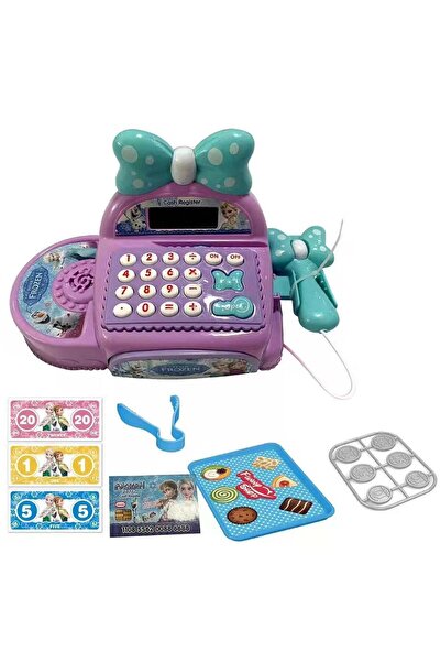 Toybox Cash Register with Sounds, Scanner, Play Money, Kids Pretend Play Toys for Ages 3 Up