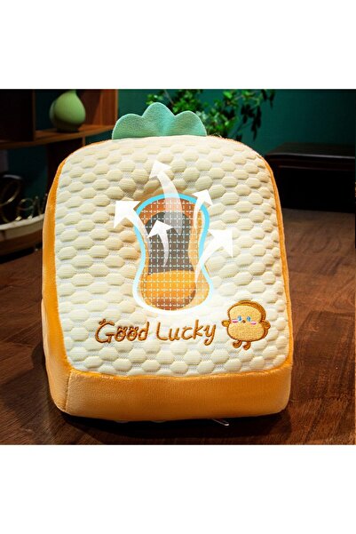 dalip 2-in-1 Microfiber Blanket and Foam Pillow Set, Bread Design, Brown, 1 x 1.7 m