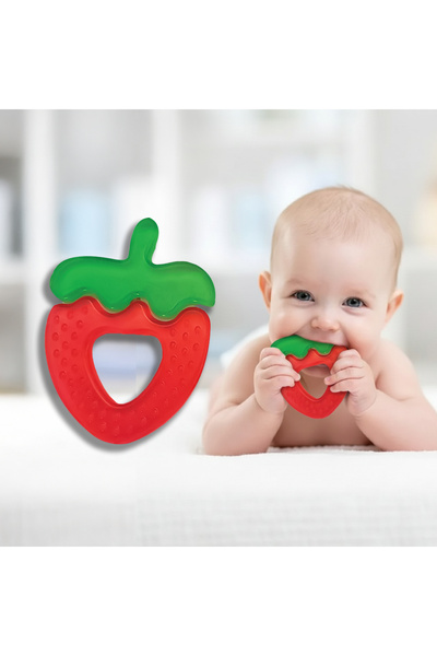 BONDİGO Water Teether Two Color Strawberry